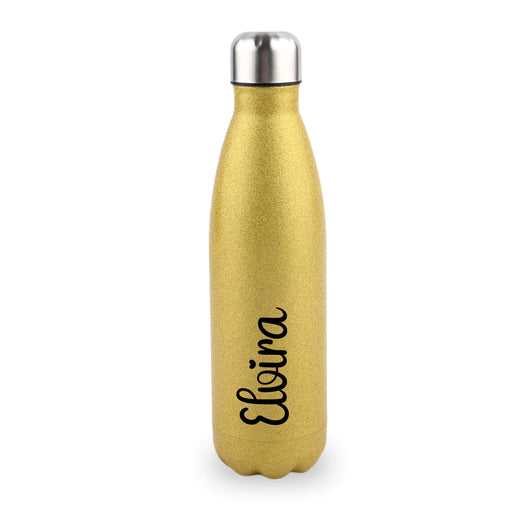 Gold Glitter - Insulated Thermos Bottle My Customized
